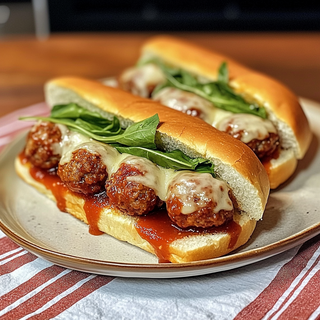 Recipe preparation for Delicious Beef and Turkey Meatball Subs Recipe