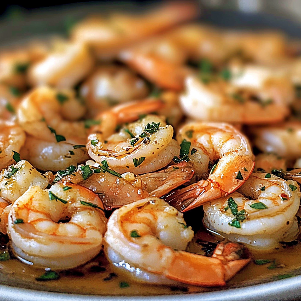 Recipe preparation for Irresistible Garlic Shrimp: The Perfect French Appetizer