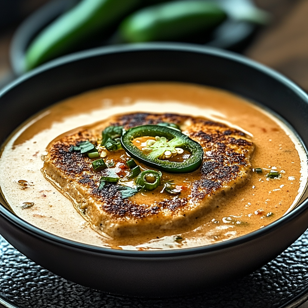 Recipe preparation for Irresistible Spicy Jalapeño Popper Soup Recipe to Warm You