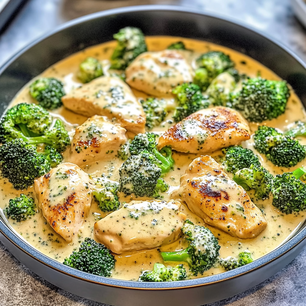 Recipe preparation for Creamy Chicken and Broccoli: Comfort Food Delight