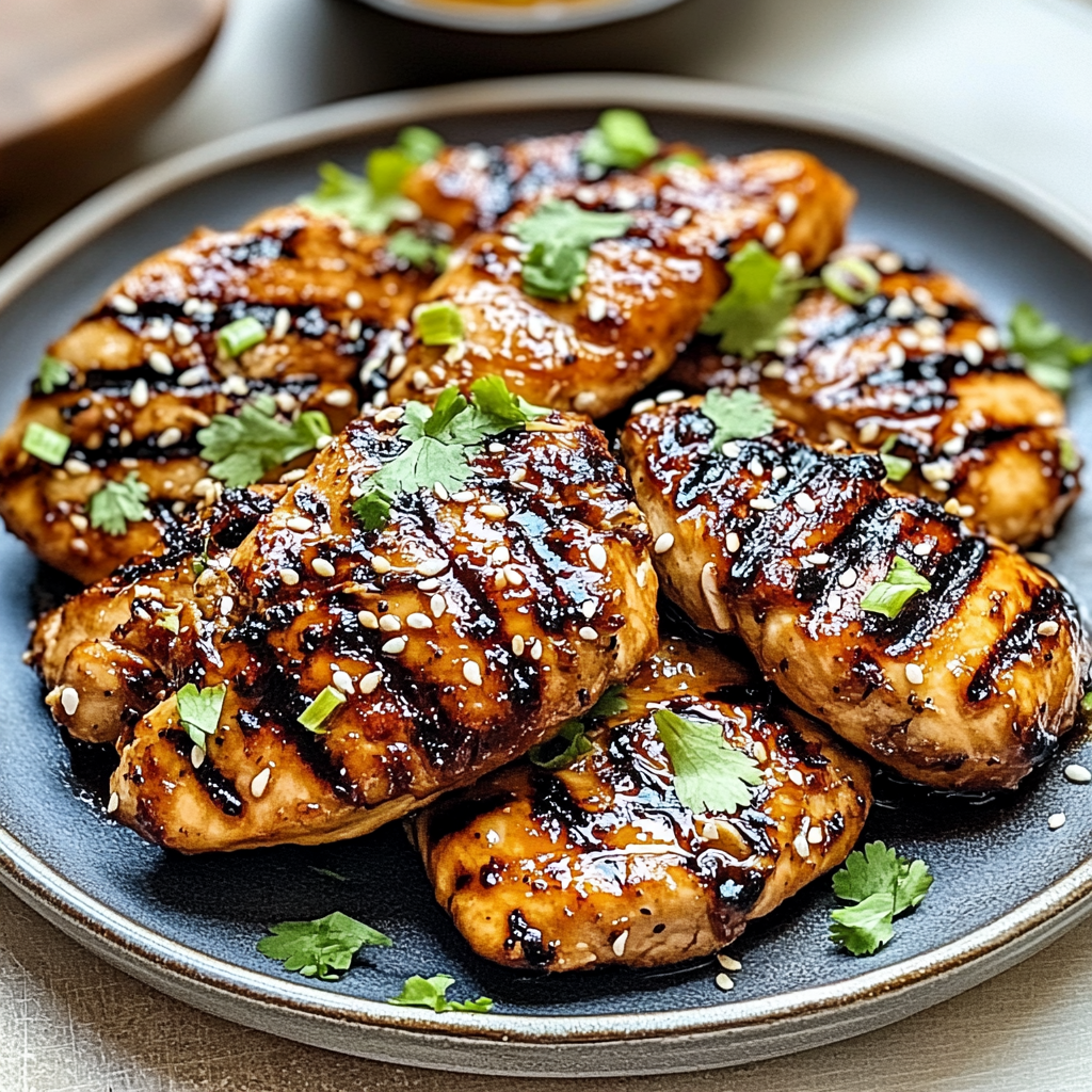 Recipe preparation for Savory Asian Grilled Chicken Recipe to Impress Guests