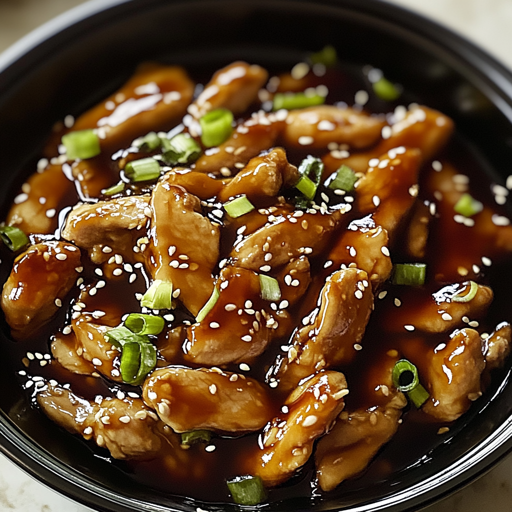 Recipe preparation for Irresistible Slow Cooker Honey Sesame Chicken Recipe