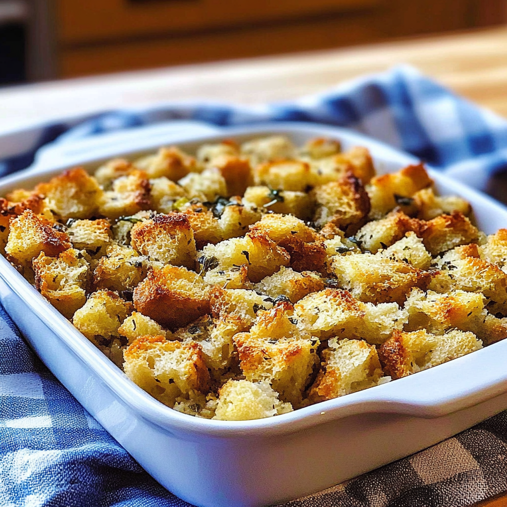 Recipe preparation for Ultimate Homemade Bread Stuffing Recipe for Cozy Holidays