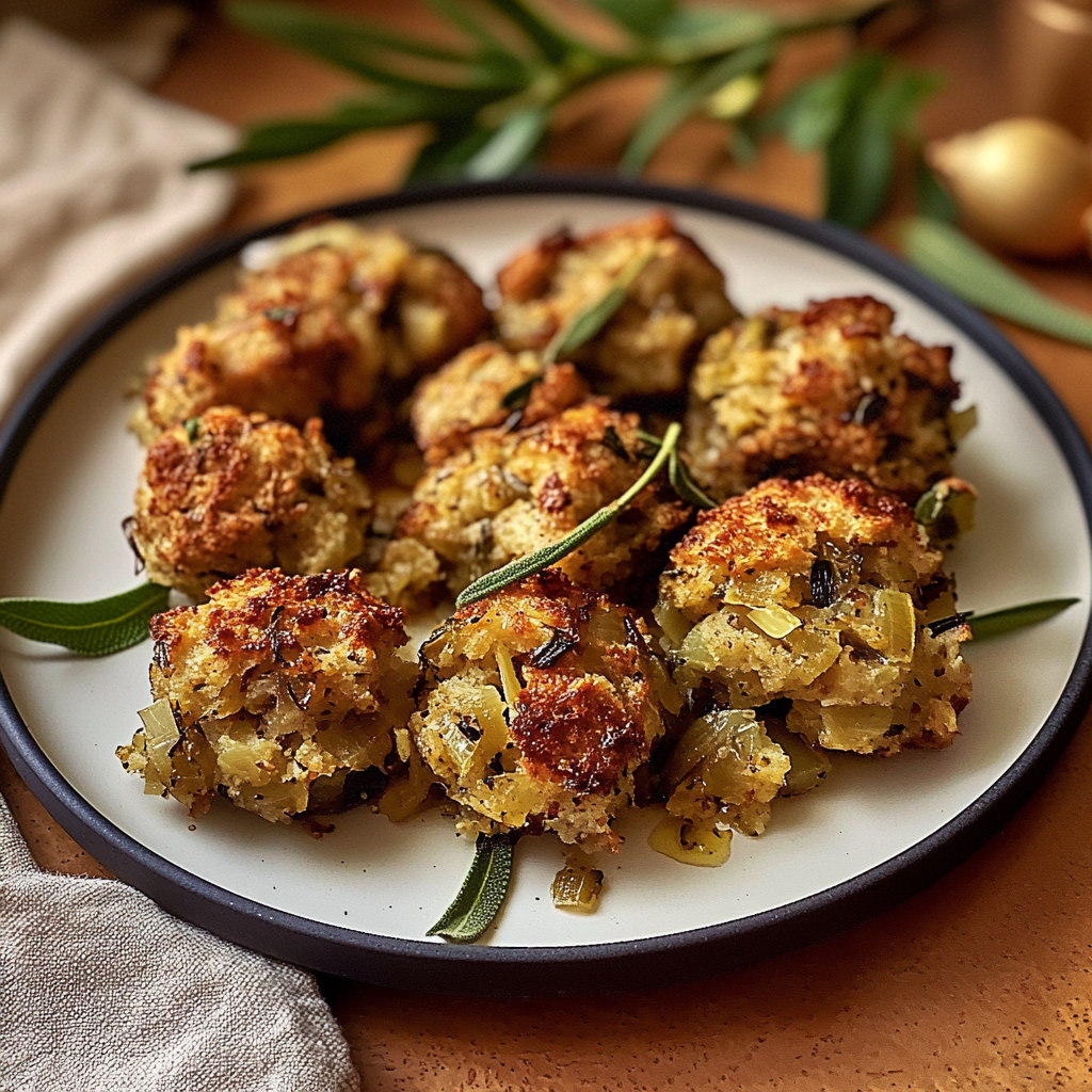 Recipe preparation for Savory Sage & Onion Stuffing Recipe - Comfort Food Delight