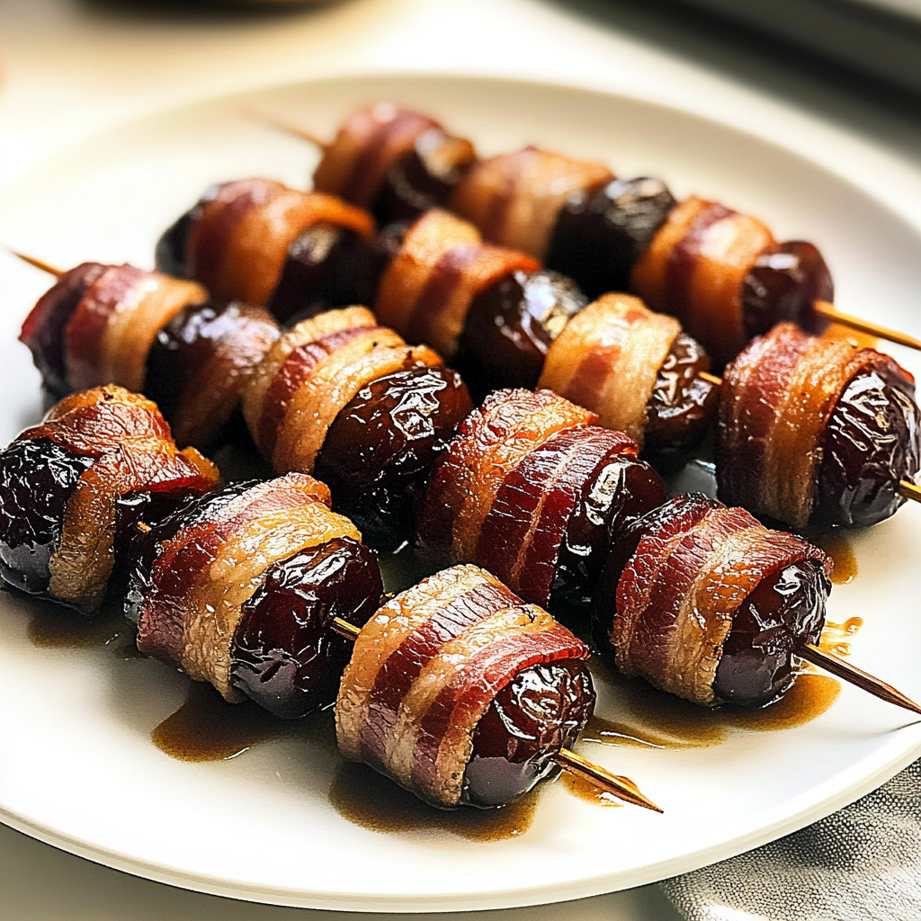 Recipe preparation for Irresistible Bacon-Wrapped Dates for Any Gathering