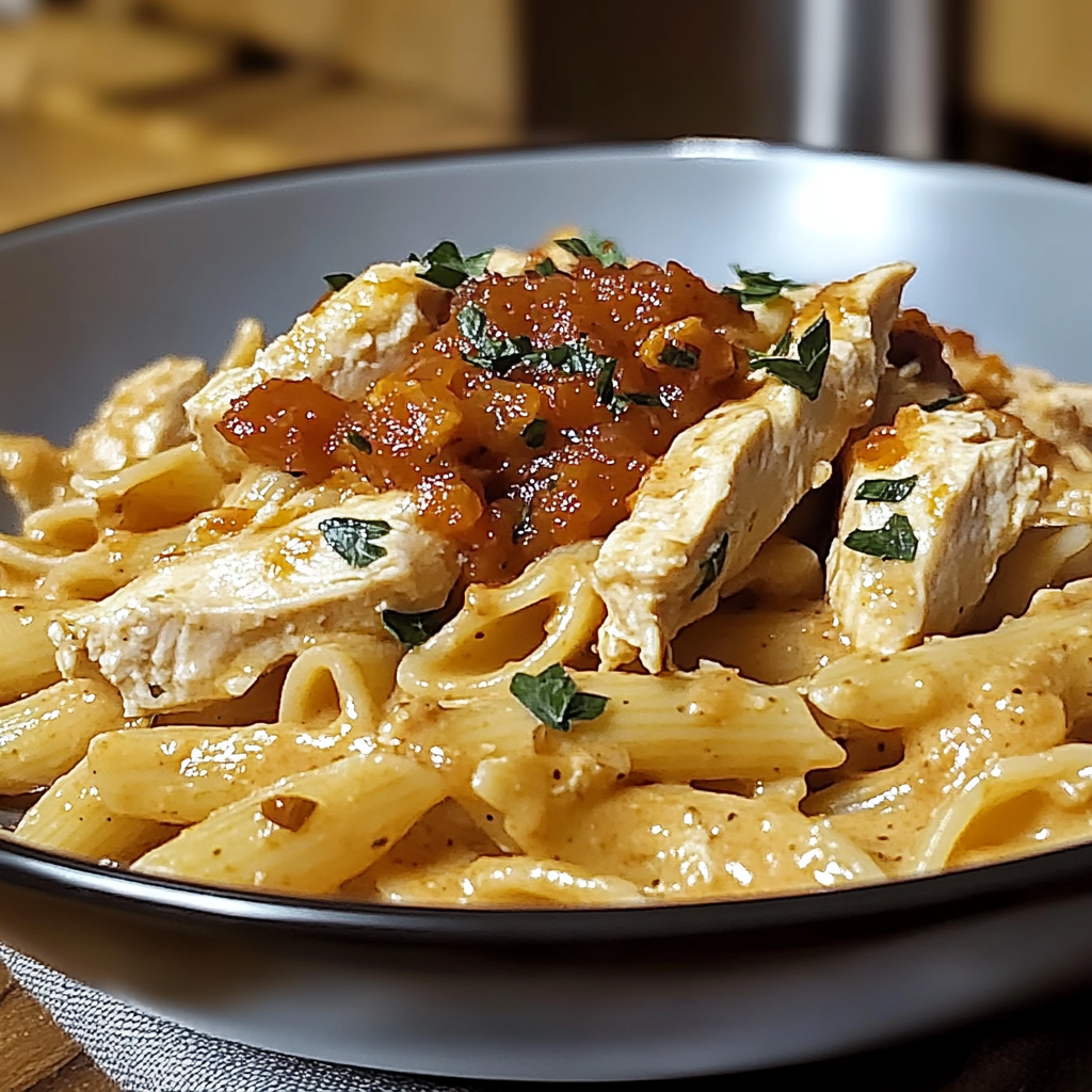 Recipe preparation for Marry Me Chicken Pasta