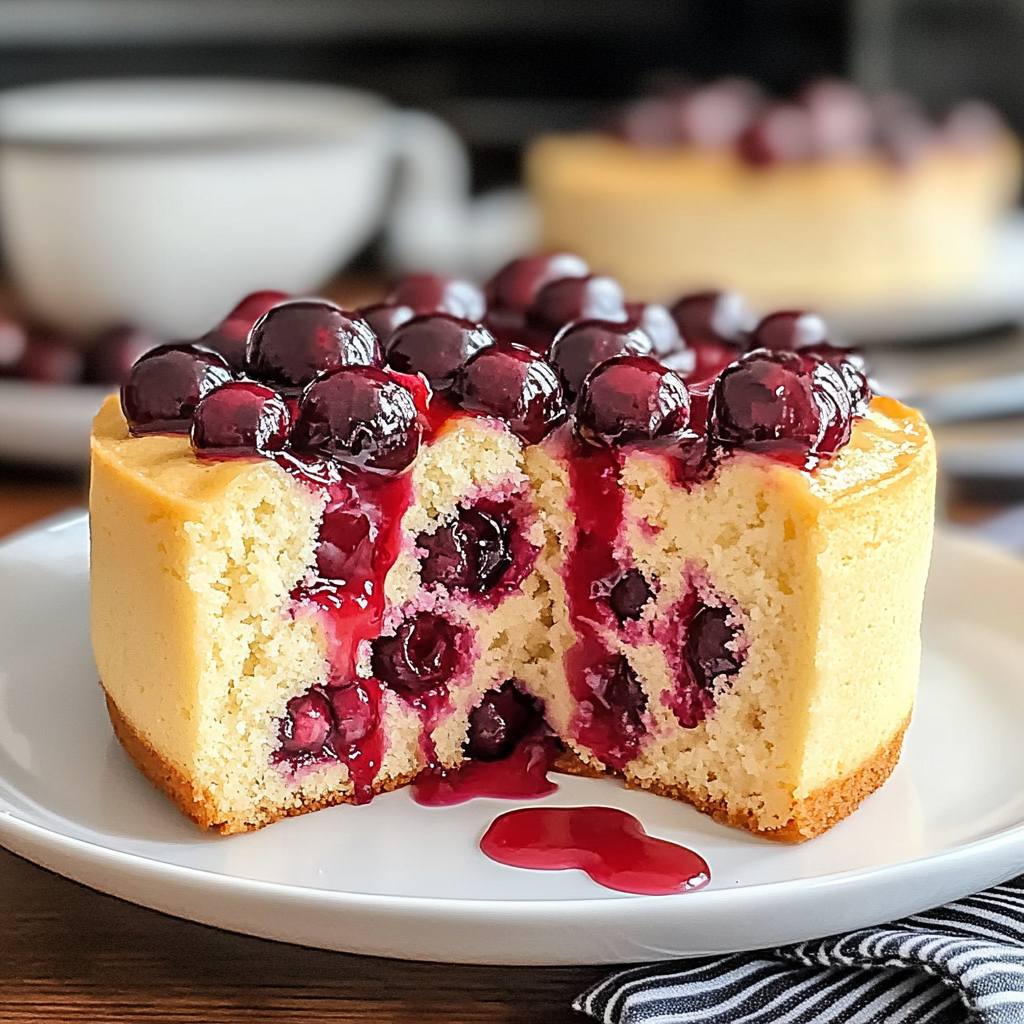 Recipe preparation for Simple Cherry Cake