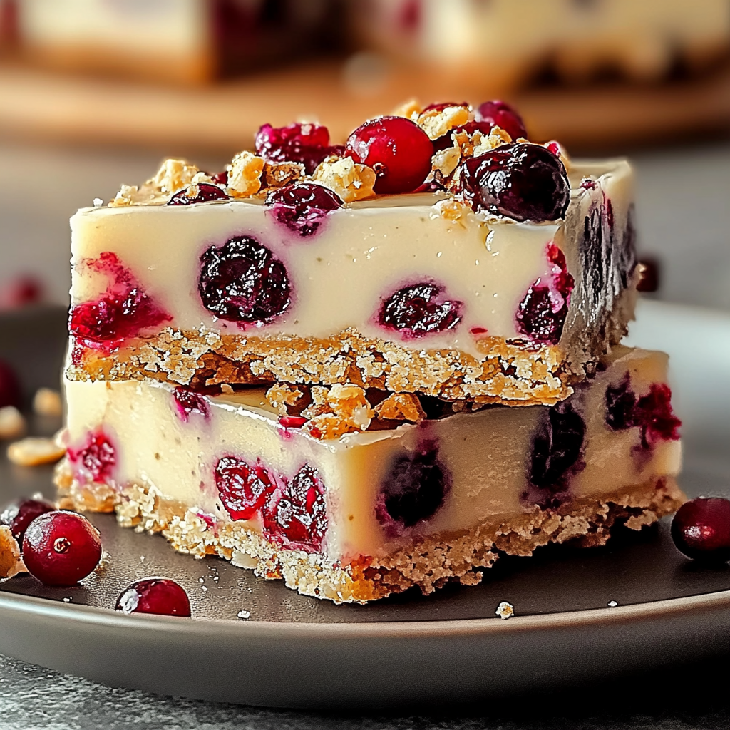 Recipe preparation for Cranberry Bliss Bars