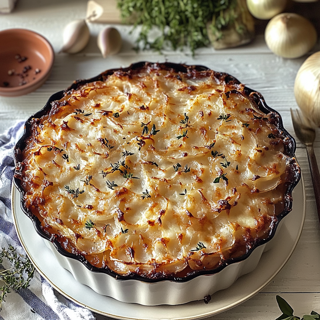 Recipe preparation for Irresistible Onion Bake: A Comforting Culinary Experience
